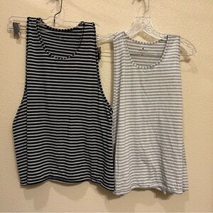 Athleta Striped Tank Top Bundle of 2, size XL